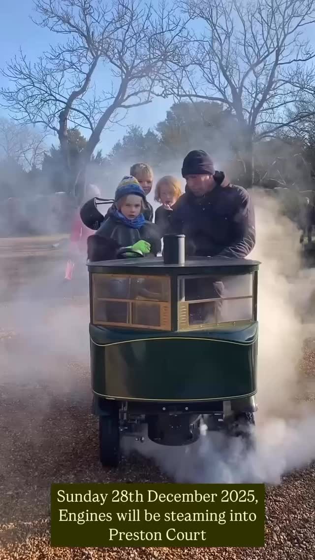 New Year Open Day: SUNDAY 28th December 2025 at Preston Court. 
A perfect storm of nostalgia, novelty, and the irresistible whiff of hot oil.
What’s on offer? A gloriously eccentric parade of engines in every shape and scale imaginable. The big bruisers of the road and the farm. Miniatures that seem to exist solely to trigger childlike wonder in fully grown adults. Stationary plant, marine engines, and an assortment of mechanical curiosities that normally lurk backstage like shy Victorian debutantes.